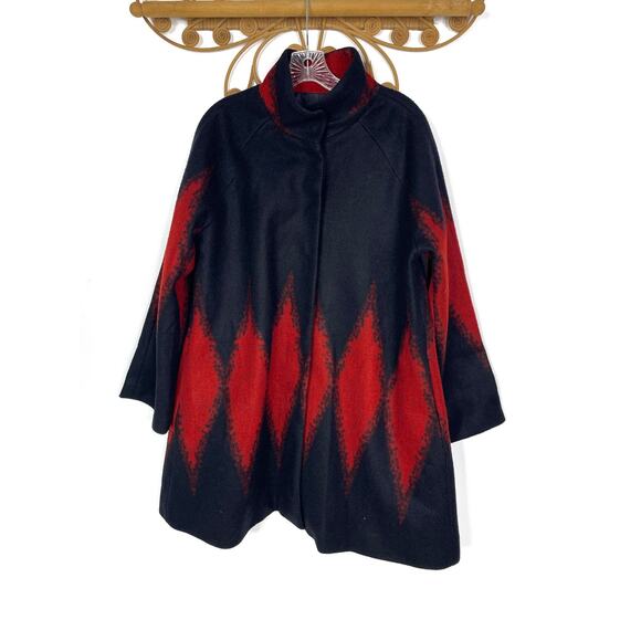 Luii wool Mock neck coat L - Picture 1 of 5